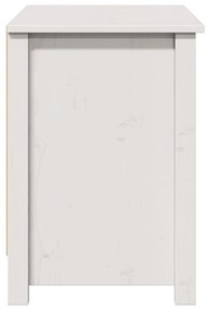 Móvel de TV 103x36,5x52 cm madeira de pinho maciça branco