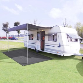 vidaXL Tapete de campismo para tenda 250x400 cm antracite