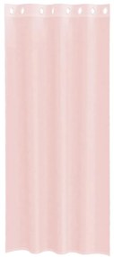 Cortinas de voile com ilhós 2 pcs rosa-claro 140x245 cm