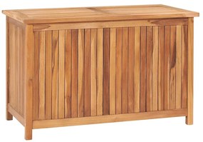 Caixa arrumação para jardim 90x50x58 cm madeira de teca maciça