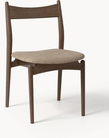 Cadeira de jantar em madeira de freixo com assento estofado Koa