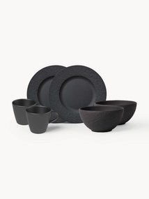 Conjunto de pequeno-almoço em porcelana Manufacture Rock, 2 pessoas (6 uni.)