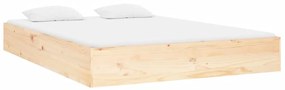 Estrutura de cama pequena casal 120x190 cm pinho maciço