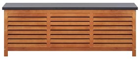 Caixa arrumação p/ jardim 150x50x55 cm madeira eucalipto maciça