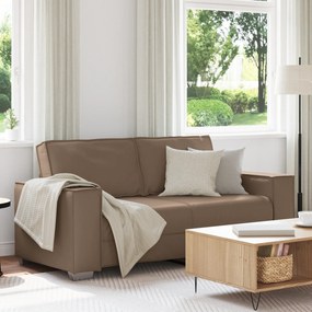 Sofá Loveseat vidaXL Cappuccino 140 cm em Couro Sintético