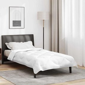 vidaXL Colchas &amp; Edredons Branco 135 x 200 cm Microfibra