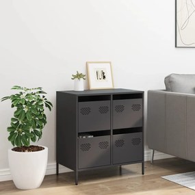 Aparador 68x39x73,5 cm aço laminado a frio preto