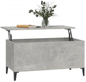 Mesa de centro 90x44,5x45 derivados de madeira cinzento cimento