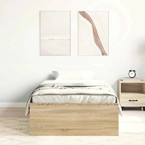 Estrutura de cama 90x190cm carvalho sonoma