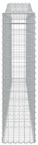 Cestos gabião arqueados 6pcs 400x30x120/140cm ferro galvanizado