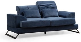 Sofá de 2 Lugares Frido – Azul Marinho – 185 x 100 x 92 cm