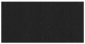 Cabeceira vidaXL em Preto Carvalho 160x1,5x80 cm em Madeira de Engenha