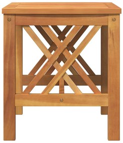 Mesa Lateral para Jardim vidaXL Castanha 45x45x50 cm Madeira de Acácia