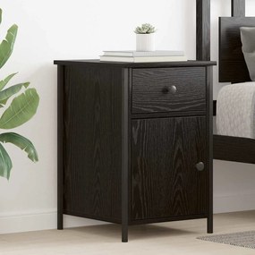 vidaXL Gabinetes de Cabeceira 2 pcs Carvalho Preto 40x42x60 cm Madeira engenheirada