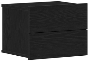 Cabeceira de Cama vidaXL Preta de Carvalho 40x30x30 cm em Madeira Comp