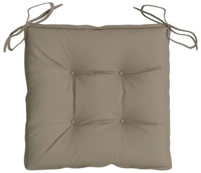 Almofadões de cadeira 6 pcs tecido oxford cinza-acastanhado
