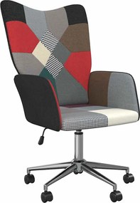 Cadeira de descanso tecido de retalhos