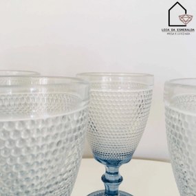 Conjunto 6 copos de Vinho | 2 Cores | Azul