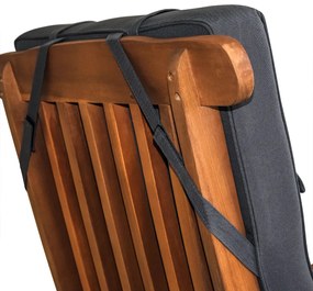 Conjunto de 2 almofadas para cadeira Vanamo 118x45x7cm cinza