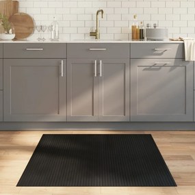 vidaXL Tapete retangular 100x100 cm bambu preto