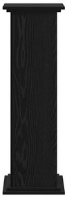Suporte de Plantas Preto Carvalho 33 x 33 x 100 cm em Madeira Engineer