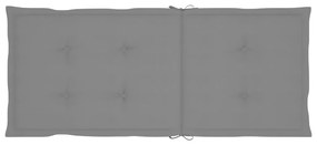 Cadeiras jardim reclináveis c/ almofadões 2 pcs acácia maciça