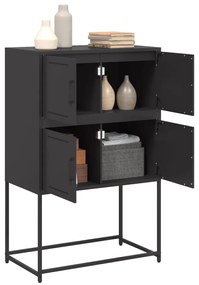 Aparador 68,5x38,5x107 cm aço preto