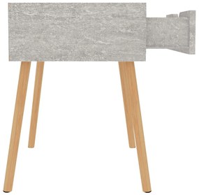 Mesas de cabeceira 2 pcs derivados madeira cinza cimento