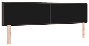 Cabeceira vidaXL Design Linhas Marrom Escuro 180 cm Tecido