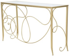 MESA CONSOLA 140X40X80 CM DOURADO