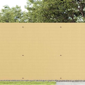 Cerca de jardim dupla face amarelo 1,8x3 m PVC