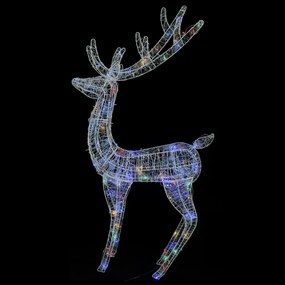 Renas de Natal XXL 2pcs 250 LEDs 180 cm acrílico multicolorido