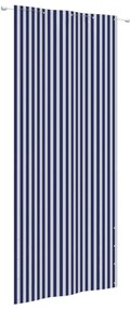 vidaXL Tela de varanda 100x240 cm tecido oxford azul e branco
