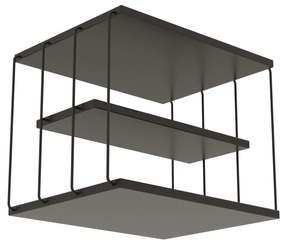Mesa de Apoio Lifon – Antracite e Preto – 50 cm x 33 cm x 40 cm