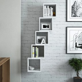 Prateleira de Parede Box – Branco – 30x24x30 cm (5 Peças)