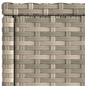 Mesa de apoio jardim c/ tampo vidro 58x27,5x55 cm vime PE