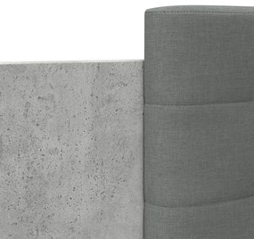 Estrutura de cama c/ cabeceira derivados madeira cinza-cimento