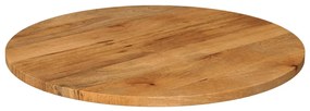 Tampo de mesa redondo Ø80x2,5cm madeira de mangueira maciça