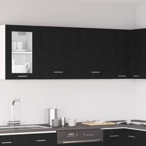 vidaXL Armários Suspensos - 2 Peças - Carvalho Preto, 100x31x60 cm - Feitos de Madeira Reforçada