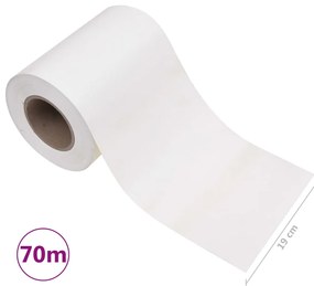 Painel de privacidade para jardim 70x0,19 m PVC branco