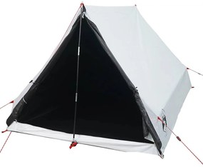 Tenda campismo estrutura A 2 pessoas opaca impermeável branco