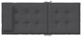 Almofadões p/ cadeira encosto alto 4pcs tecido oxford antracite