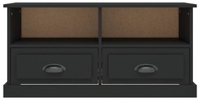 Móvel de TV 93x35,5x45 cm derivados de madeira preto