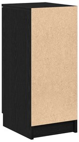 Gabinete de Sapatos vidaXL Carvalho Preto 30x35x70 cm Madeira de Engen
