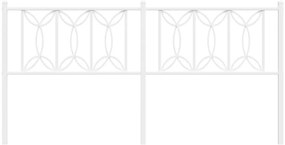 Cabeceira de cama 180 cm metal branco