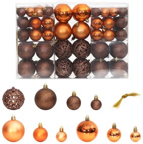 Enfeites de Natal 100 pcs 3 / 4 / 6 cm castanho