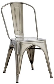 Conjunto 5 Cadeiras TOL EK BRUSHED, aço, prata