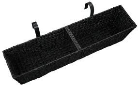 Floreiras de pendurar 2 pcs jacinto de água preto