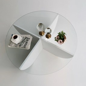 Mesa de Café Lily - Branca - 90x30x90 cm
