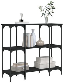 Mesa consola 102x35x90 cm derivados de madeira preto